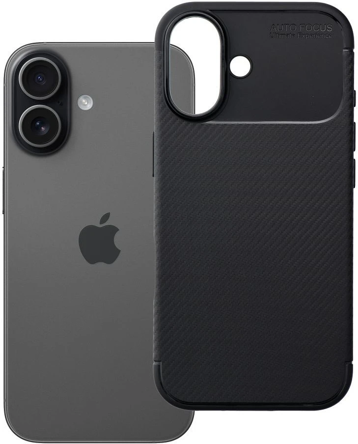 OEM dėklas, skirtas iPhone 17, Carbon Premium, juodas