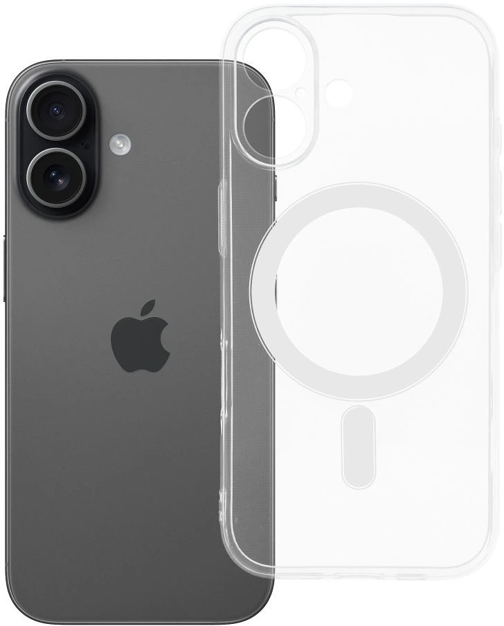 Oem Originalus „iPhone 17“ dėklas, skaidrus, 2 mm „Mag“ dangtelis, suderinamas su „MagSafe“ (fotoaparato apsauga), permatomas