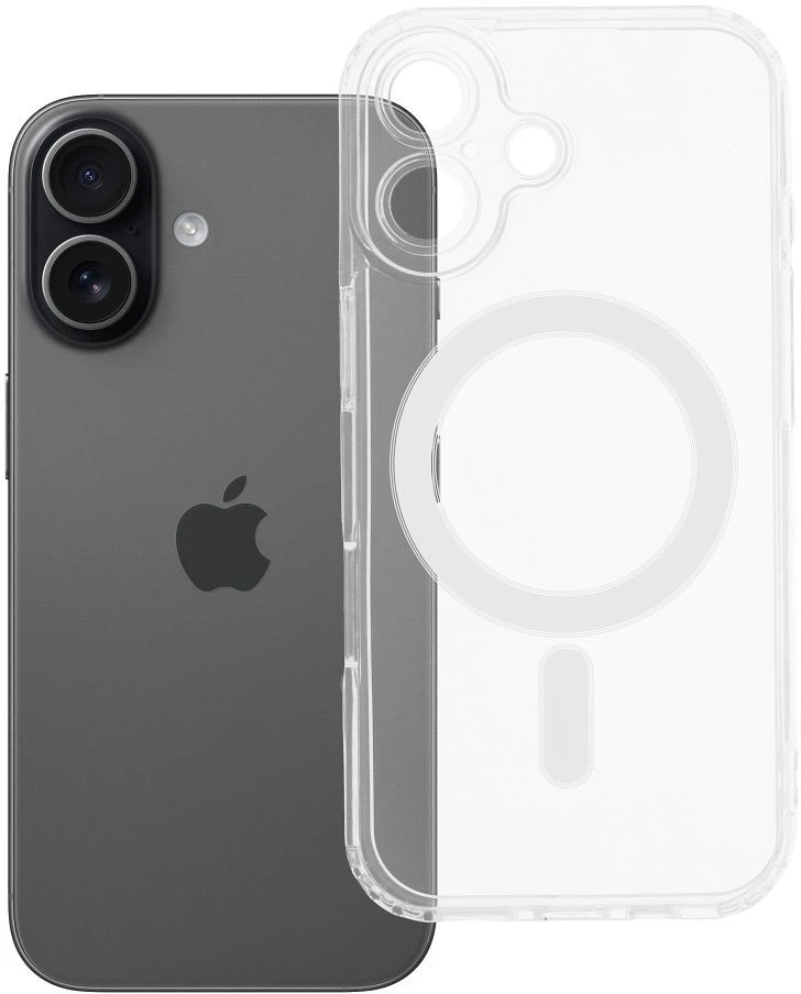 OEM dėklas, skirtas „iPhone 17“ skaidriam „Mag“ dangteliui, suderinamas su (fotoaparato apsauga), skaidrus