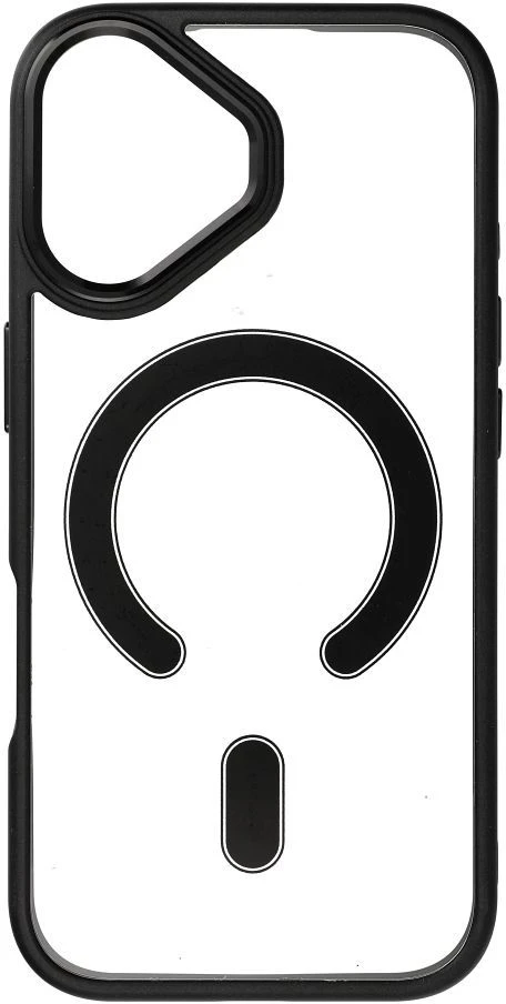 Dėklas Oem Case for iPhone 17 Color Edge Mag Cover compatible with MagSafe juodas