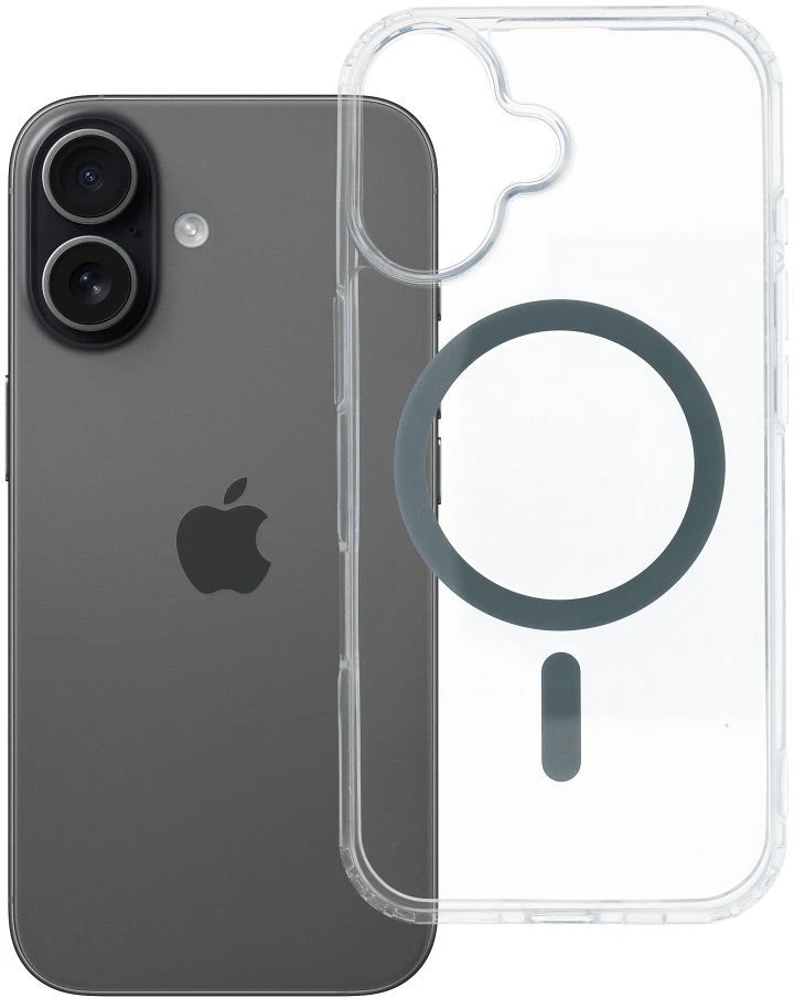 OEM dėklas, skirtas „iPhone 17“, „Drop Glue“ spalvotas žiedinis Mag dangtelis, suderinamas su „MagSafe“ pilkomis juostelėmis.