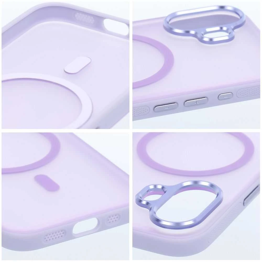Oem Originalus „iPhone 17 Flexline Mag“ dėklas, suderinamas su „MagSafe“ violetine