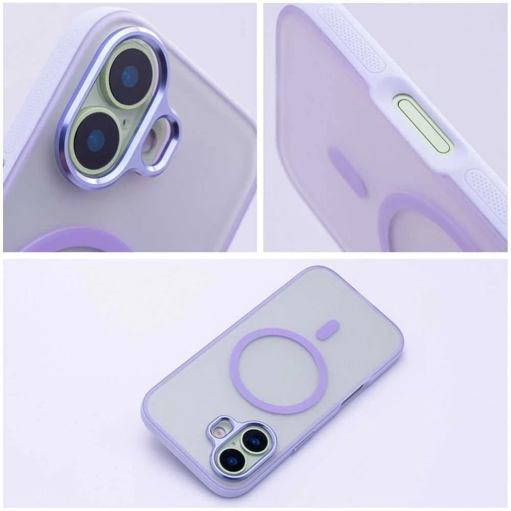 Oem Originalus „iPhone 17 Flexline Mag“ dėklas, suderinamas su „MagSafe“ violetine