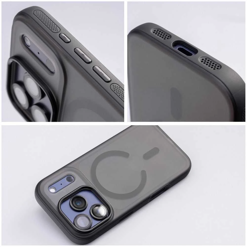 OEM dėklas, skirtas iPhone 17 Flexline Mag Cover, suderinamas su MagSafe juodas