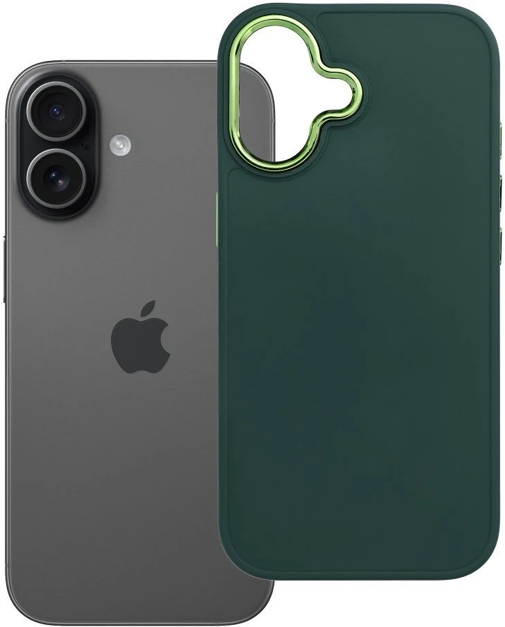 OEM dėklas iPhone 17 Frame žalias