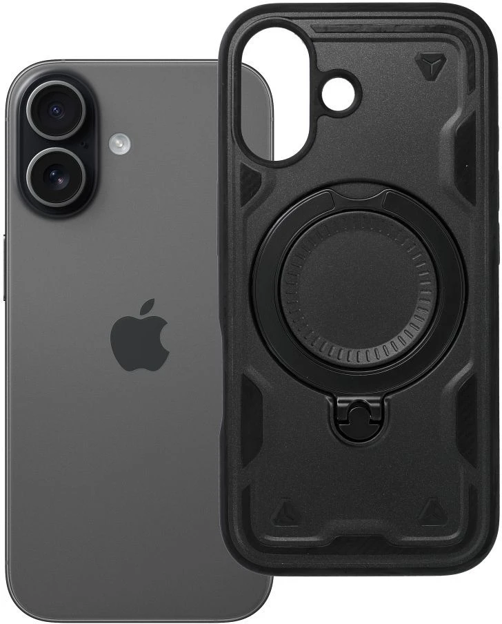 OEM dėklas, skirtas iPhone 17 Frost Armor juodas