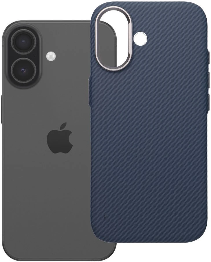 Oem Originalus „iPhone 17 K-Look“ dėklas, suderinamas su „MagSafe“ mėlynas
