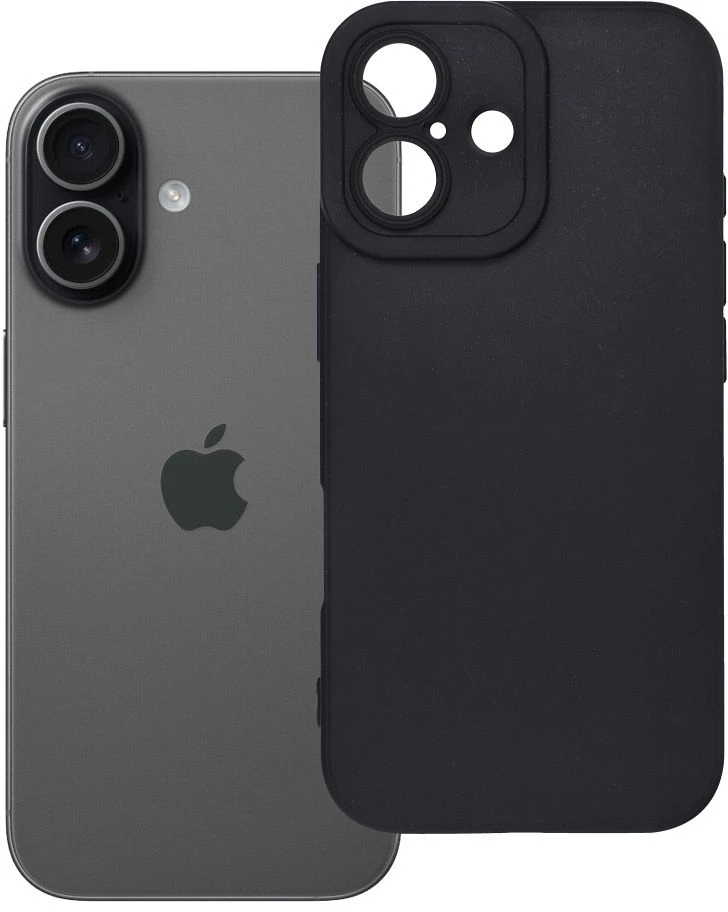 OEM dėklas, skirtas iPhone 17 matinis 2.0 juodas