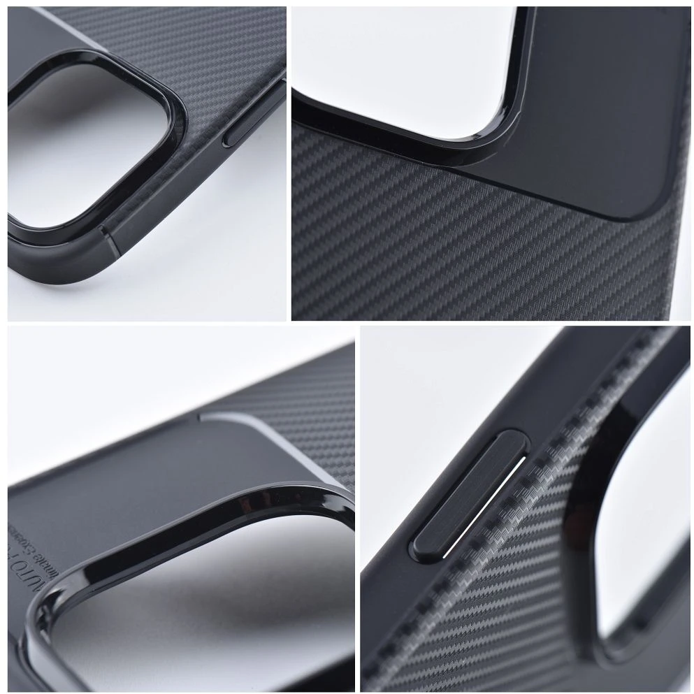 Dėklas Oem Case for iPhone 17 Pro / 18 Pro Carbon Premium juodas