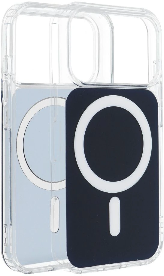 Dėklas Oem Case for iPhone 17 Pro / 18 Pro Clear Fusion Mag Cover compatible with MagSafe navy mėlynas