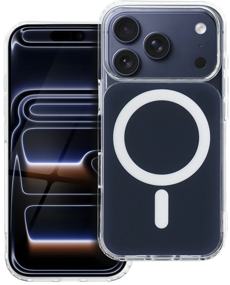 Dėklas Oem Case for iPhone 17 Pro / 18 Pro Clear Fusion Mag Cover compatible with MagSafe navy mėlynas