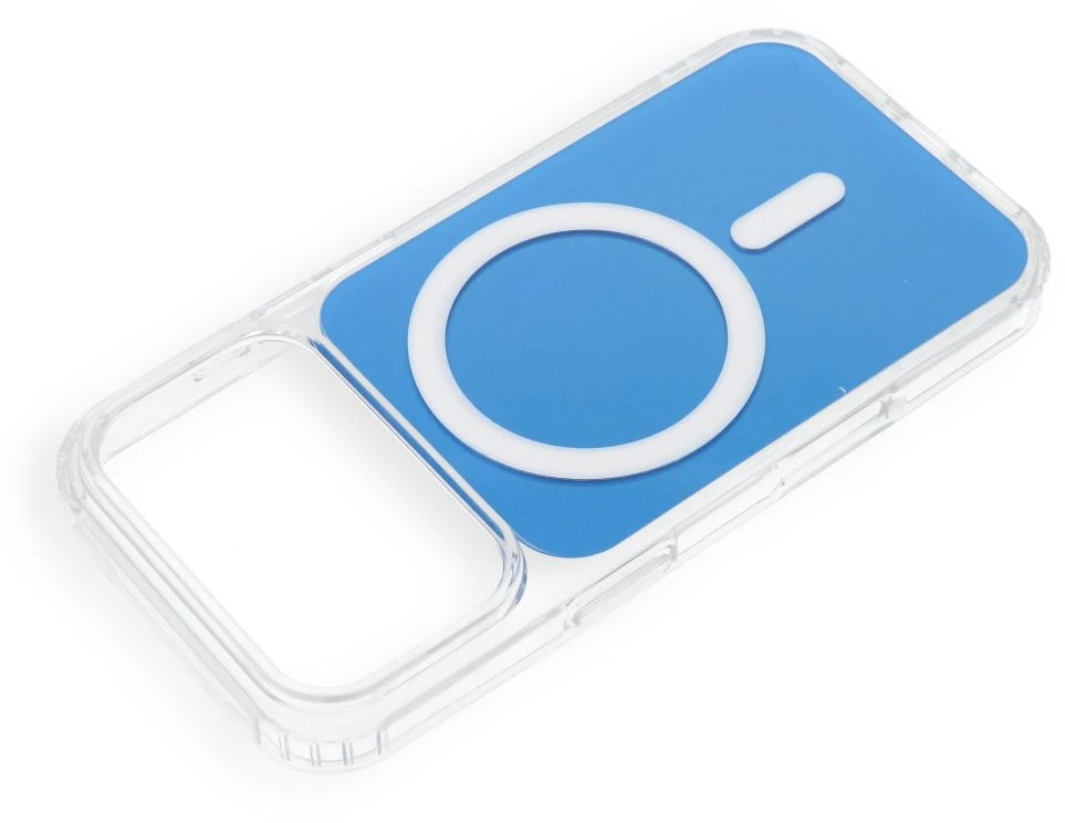 Dėklas Oem Case for iPhone 17 Pro / 18 Pro Clear Fusion Mag Cover compatible with MagSafe light mėlynas