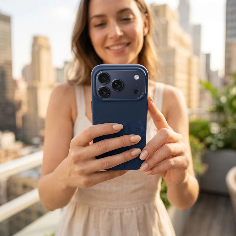 OEM dėklas, skirtas iPhone 17 Pro / 18 Pro, „Easy Dual“ mėlynas
