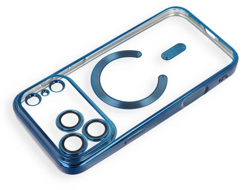 Dėklas Oem Case for iPhone 17 Pro / 18 Pro Electro Mag Cover, suderinamas su MagSafe, tamsiai mėlynas