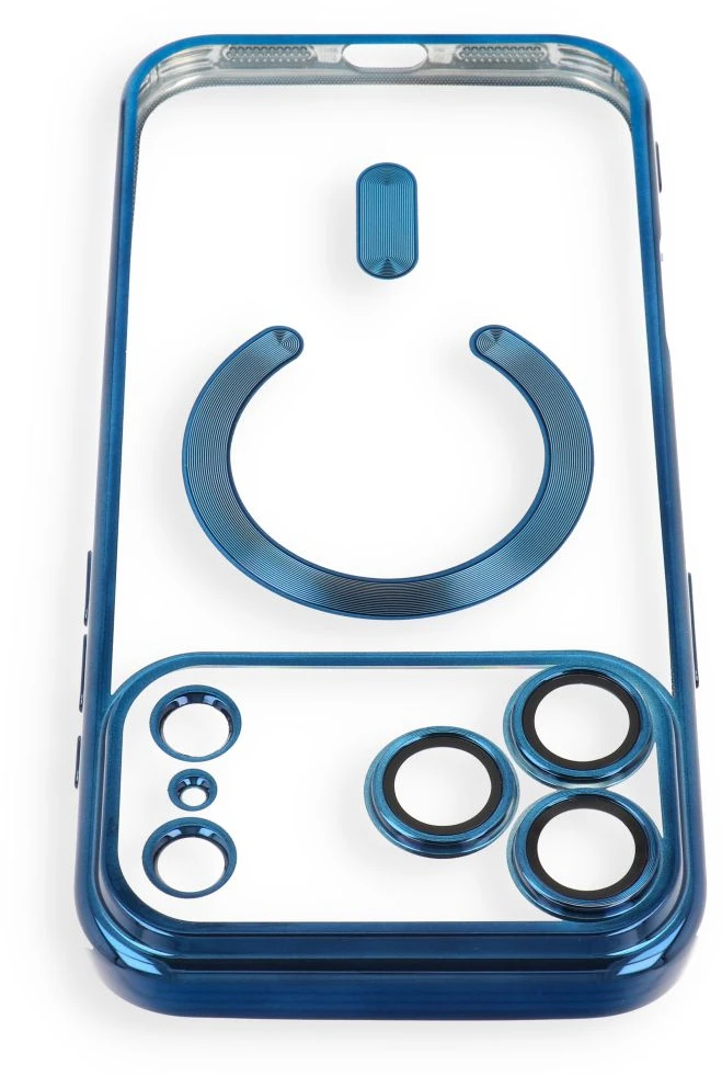 Dėklas Oem Case for iPhone 17 Pro / 18 Pro Electro Mag Cover, suderinamas su MagSafe, tamsiai mėlynas