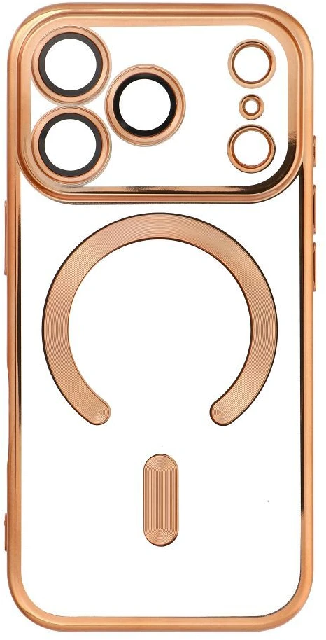 Dėklas Oem Case for iPhone 18 Pro / 17 Pro Electro Mag Cover compatible with MagSafe auksinis