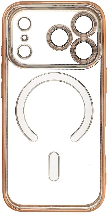 Dėklas Oem Case for iPhone 18 Pro / 17 Pro Electro Mag Cover compatible with MagSafe auksinis