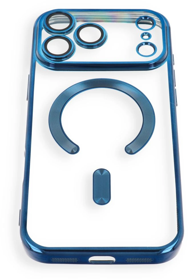 Dėklas Oem Case for iPhone 17 Pro / 18 Pro Electro Mag Cover, suderinamas su MagSafe, tamsiai mėlynas