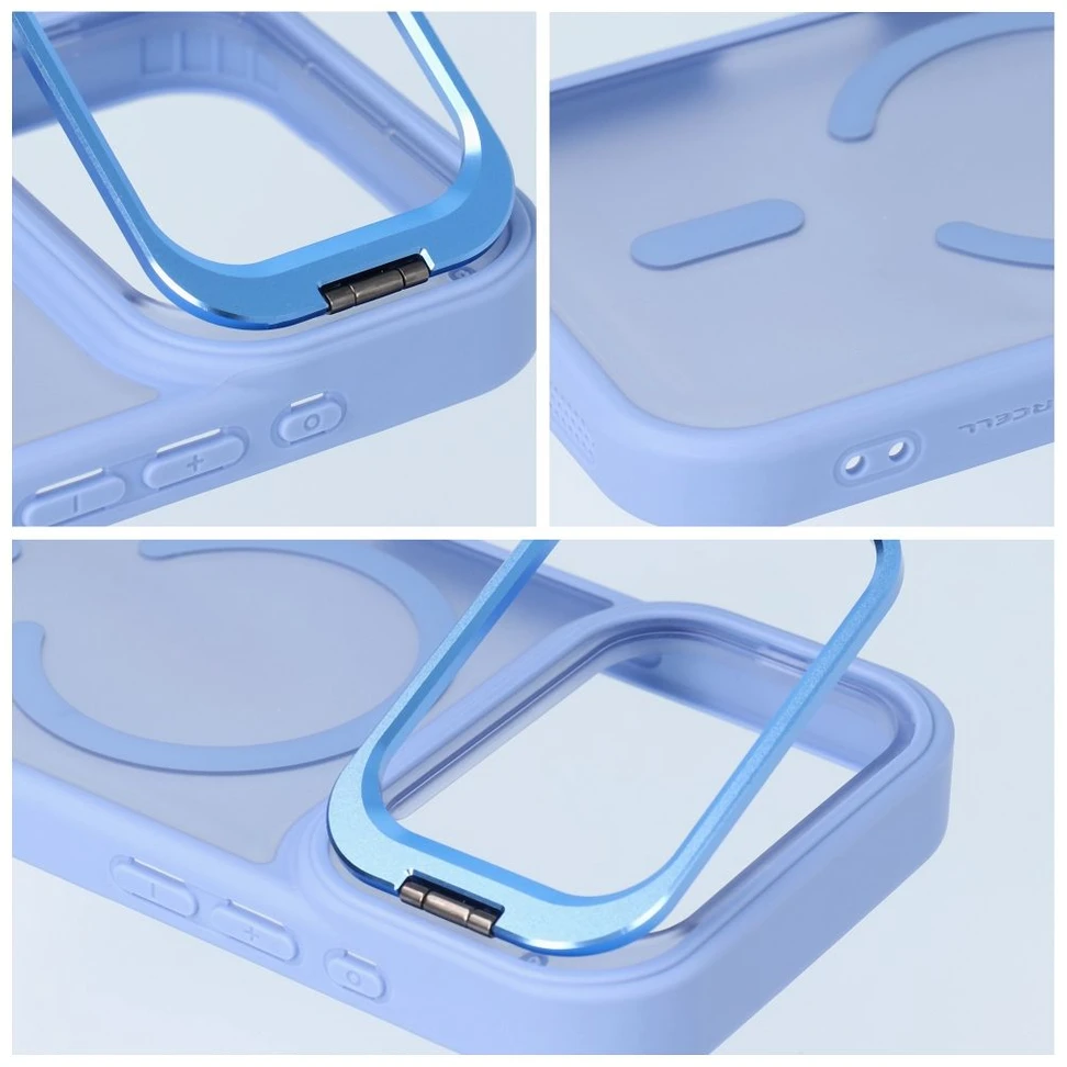 Dėklas Case for iPhone 17 Pro / 18 Pro Forcell F-Protect Shadow Stand Premium compatible with MagSafe light mėlynas