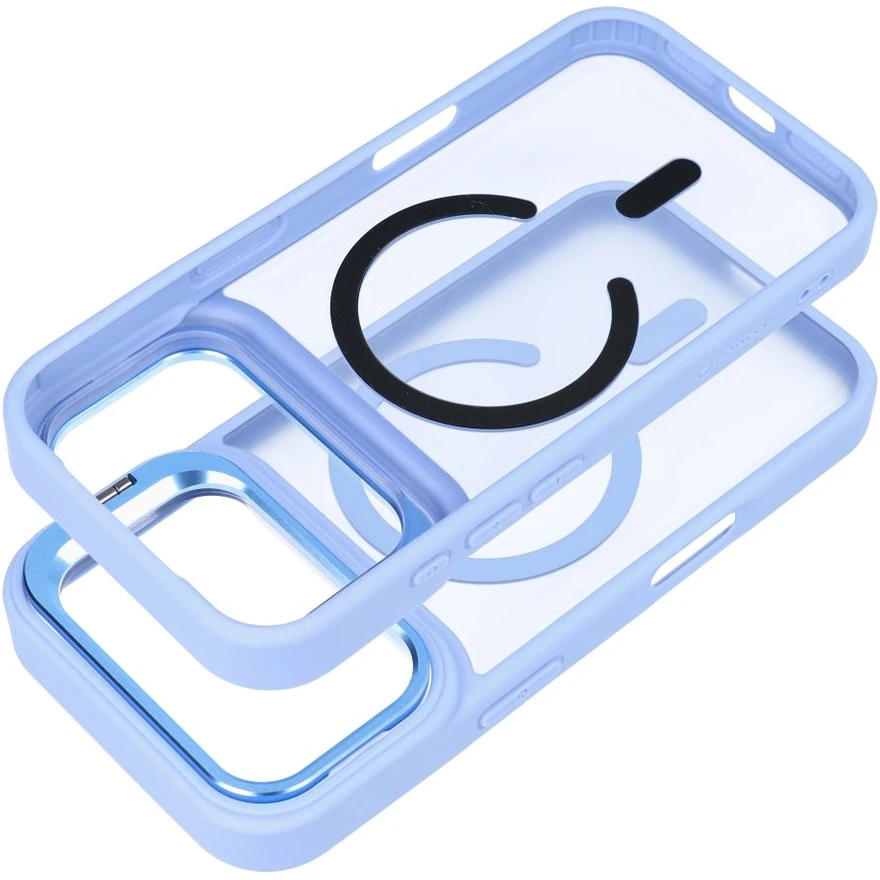 Dėklas Case for iPhone 17 Pro / 18 Pro Forcell F-Protect Shadow Stand Premium compatible with MagSafe light mėlynas