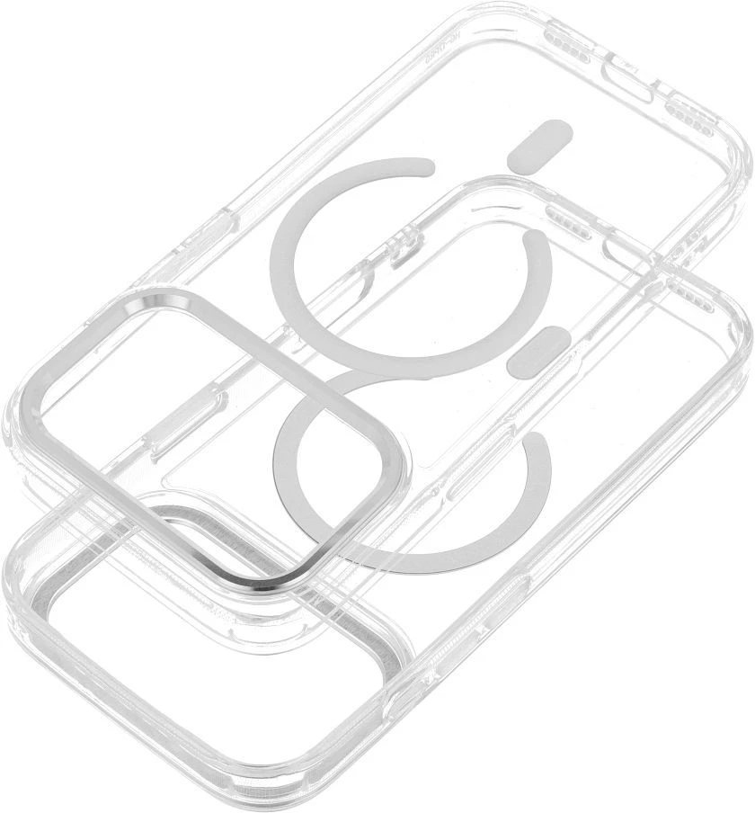 Dėklas Oem Case for iPhone 17 Pro / 18 Pro Frame Clear Hybrid Mag Cover compatible with MagSafe transparent