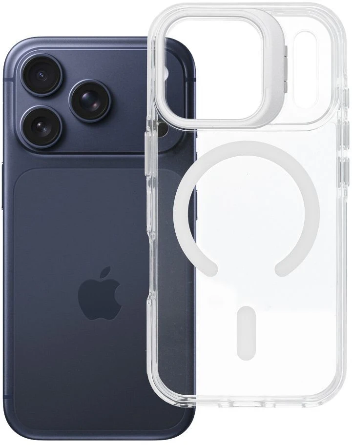 Oem dėklas, skirtas iPhone 18 Pro / 17 Pro Lens Mag Cover, suderinamas su MagSafe, baltas