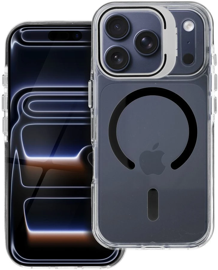 Oem dėklas, skirtas iPhone 18 Pro / 17 Pro Lens Mag Cover, suderinamas su MagSafe, juodas