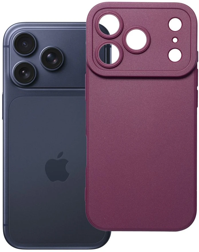 Dėklas Oem Case for iPhone 17 Pro / 18 Pro Matt 2.0 dark cherry