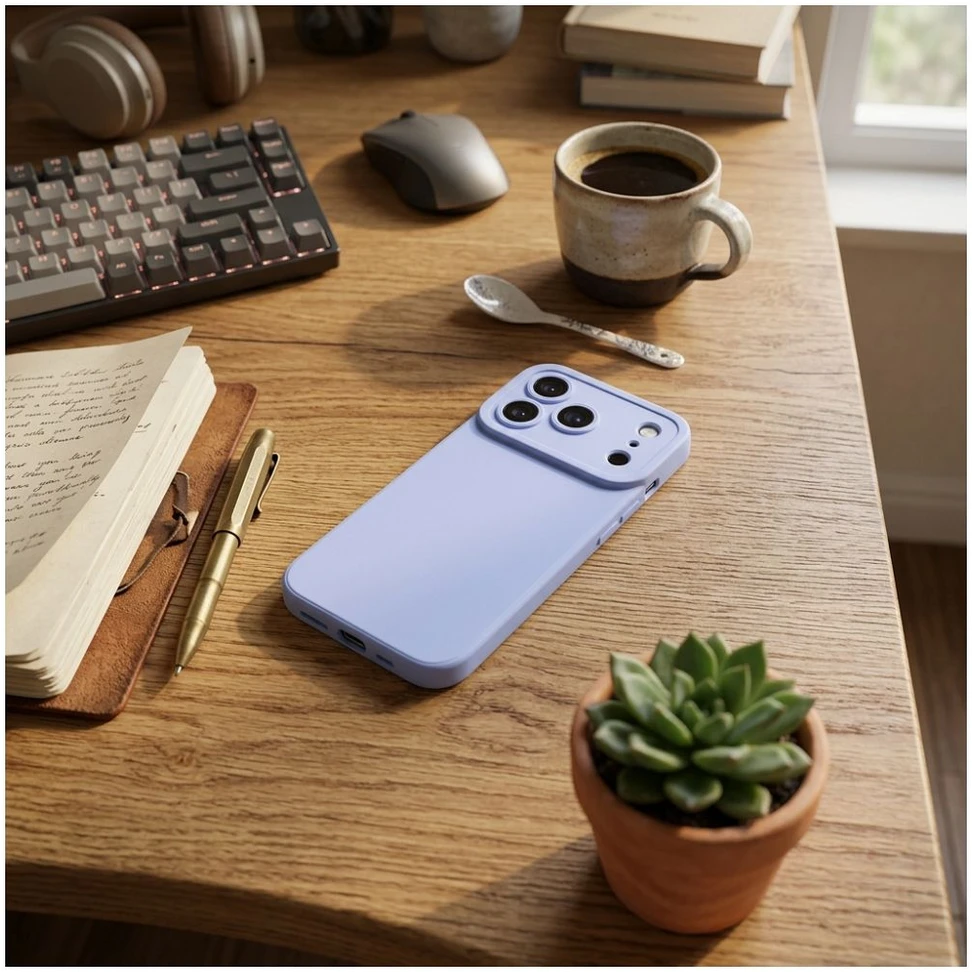 Dėklas Oem Case for iPhone 18 Pro / 17 Pro Matt 2.0 šviesiai mėlyna