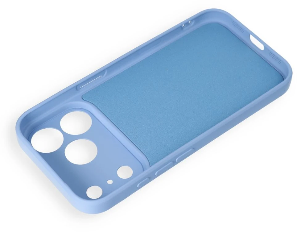 Oem dėklas, skirtas iPhone 17 Pro / 18 Pro, silikoninis su žiedu, mėlynas