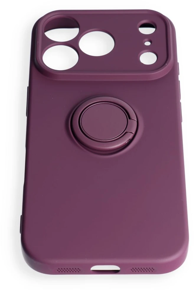Dėklas Oem Case for iPhone 17 Pro / 18 Pro Silicone Ring dark cherry