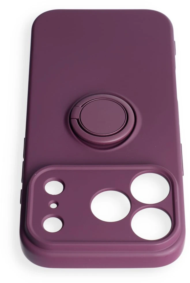 Dėklas Oem Case for iPhone 17 Pro / 18 Pro Silicone Ring dark cherry