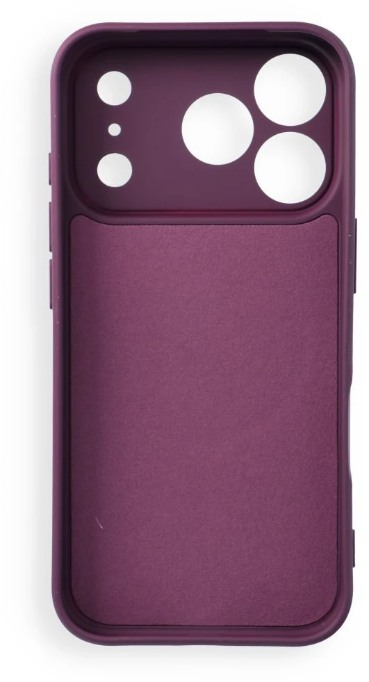 Dėklas Oem Case for iPhone 17 Pro / 18 Pro Silicone Mag Cover compatible with MagSafe (camera protection) dark cherry