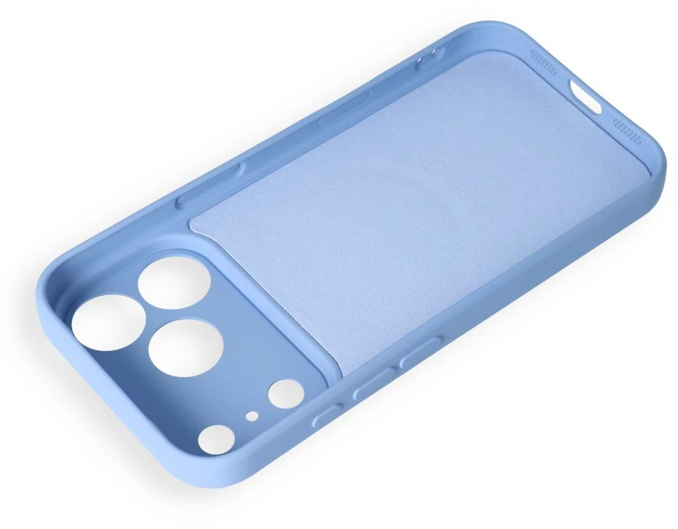 | **Pavadinimas** | OEM dėklas, skirtas iPhone 17 Pro / 18 Pro, silikoninis, su MagSafe (apsauga kamerai), šviesiai mėlynas |