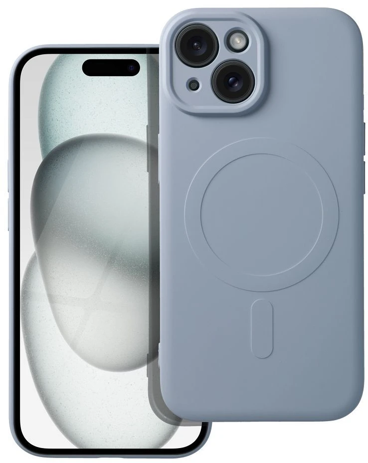 Dėklas Oem Case for iPhone 17 Pro / 18 Pro Silicone Mag Cover compatible with MagSafe (big hole) light mėlynas