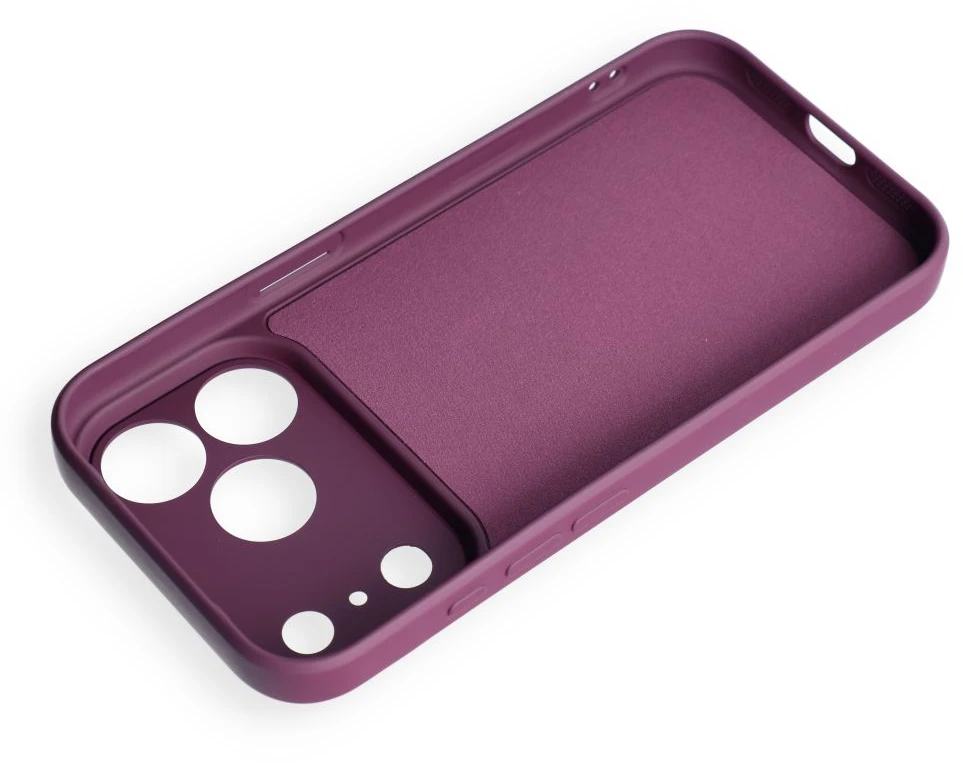 Dėklas Oem Case for iPhone 17 Pro / 18 Pro Silicone Ring dark cherry