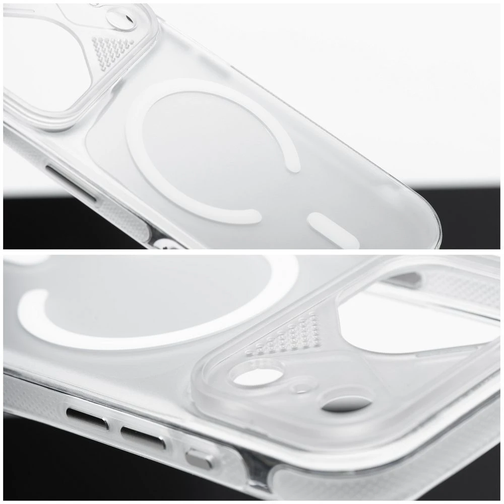 Oem Originalus „iPhone 17 Pro Aurora“ dėklas, suderinamas su „MagSafe“ ir baltais