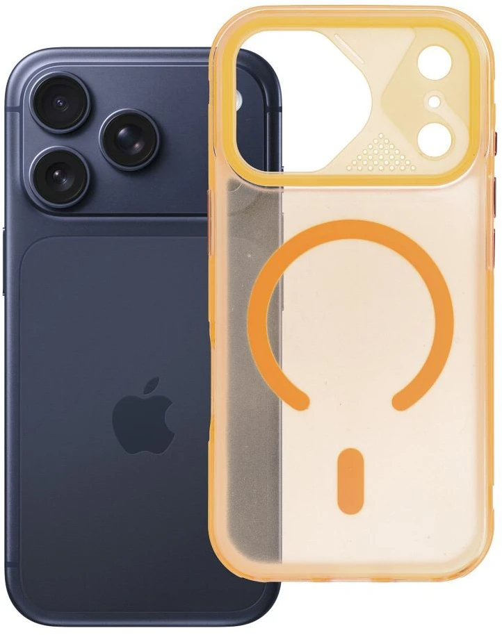 Prodigee Originalus „iPhone 17 PRO Aurora“ dėklas, suderinamas su „MagSafe“, oranžinis