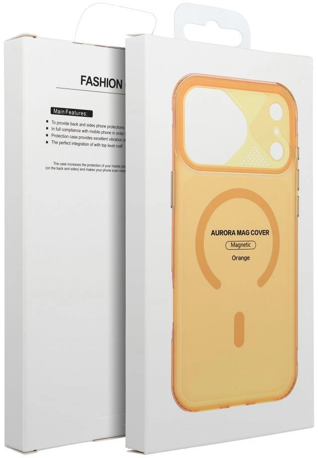 Prodigee Originalus „iPhone 17 PRO Aurora“ dėklas, suderinamas su „MagSafe“, oranžinis