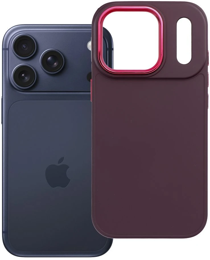 OEM dėklas, skirtas iPhone 17 Pro / 18 Pro (žemas kameros kraštas) Frame violetinė