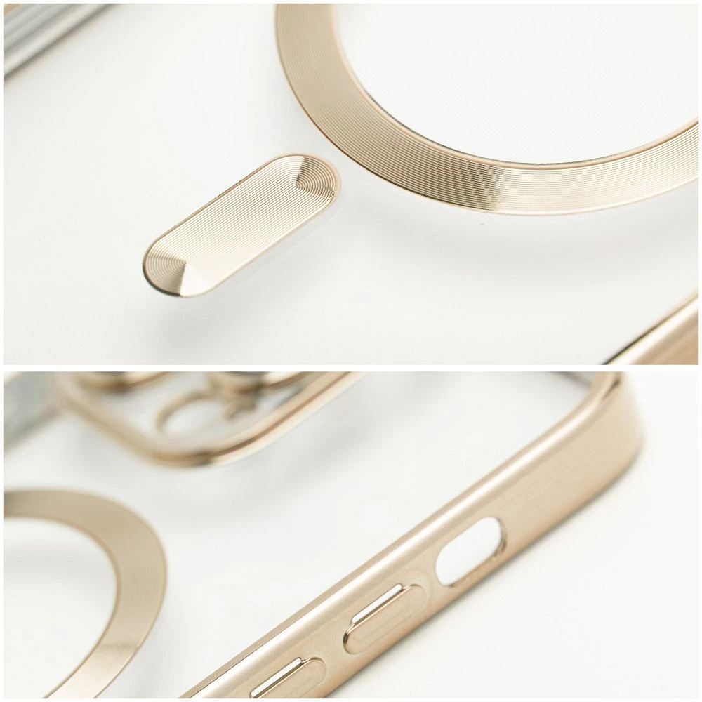 Dėklas Oem Case for iPhone 17 Pro Max / 18 Pro Max Electro Mag Cover compatible with MagSafe auksinis