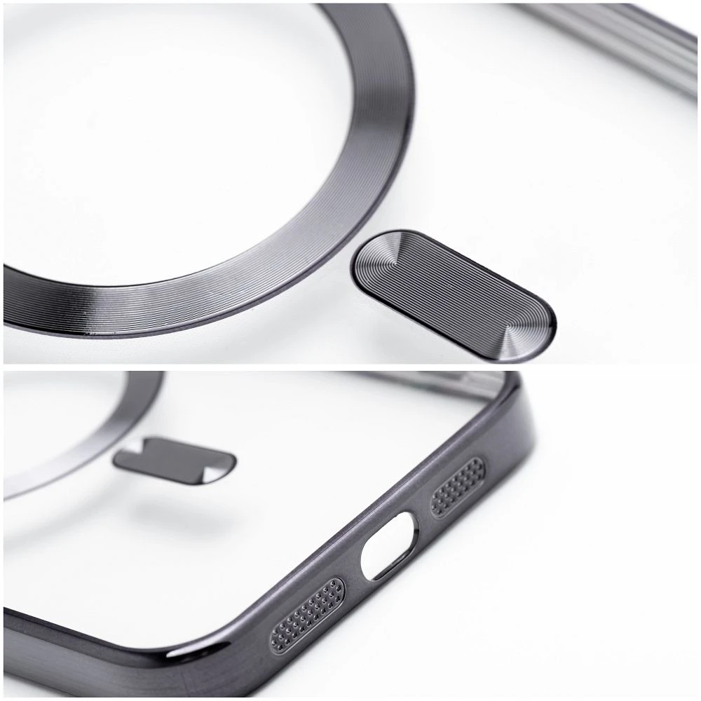 Oem dėklas, skirtas iPhone 17 Pro Max / 18 Pro Max Electro Mag dangtelis, suderinamas su MagSafe, juodas