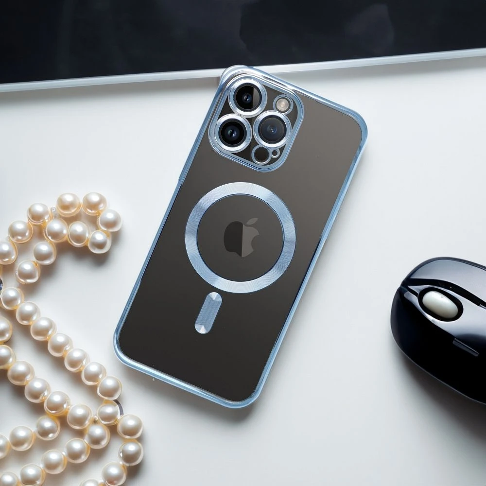 Dėklas Oem Case for iPhone 17 Pro Max / 18 Pro Max Electro Mag Cover compatible with MagSafe dangaus mėlynas