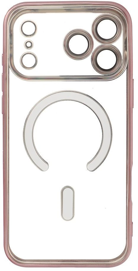 Dėklas Oem Case for iPhone 17 Pro Max / 18 Pro Max Electro Mag Cover compatible with MagSafe auksinis-rose