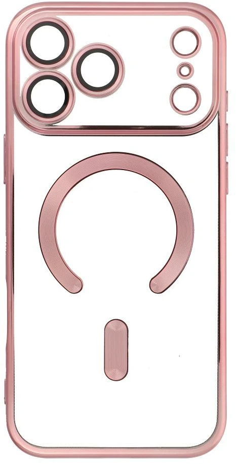 Dėklas Oem Case for iPhone 17 Pro Max / 18 Pro Max Electro Mag Cover compatible with MagSafe auksinis-rose