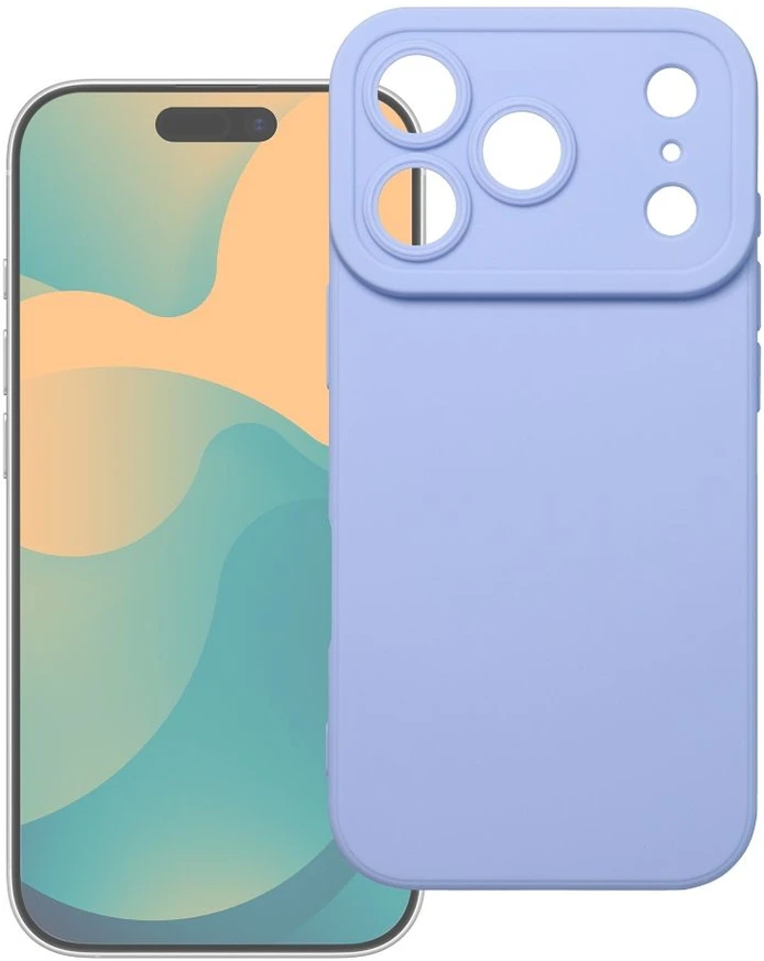 Oem dėklas, skirtas iPhone 17 Pro Max / 18 Pro Max, matinis 2.0 šviesiai mėlynas