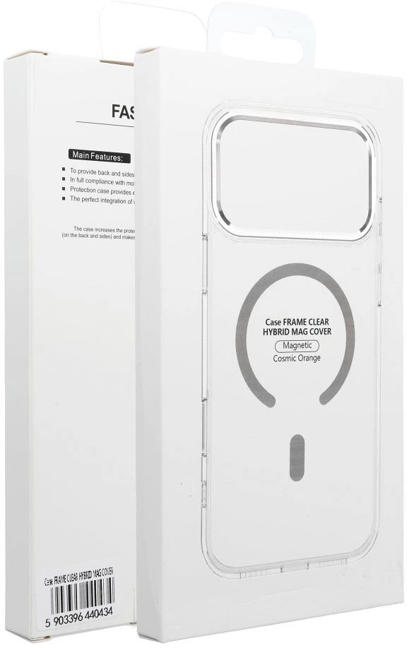 Dėklas Oem Case for iPhone 17 Pro Max / 18 Pro Max Frame Clear Hybrid Mag Cover compatible with MagSafe transparent