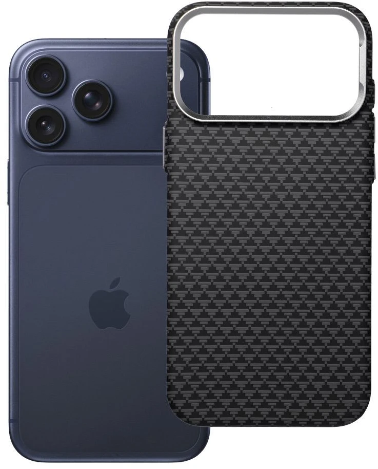 Oem Originalus „iPhone 17 Pro Max / 18 Pro Max“ dėklas (žemas kameros kraštas), „K-Look“, suderinamas su „MagSafe“ juodu v2