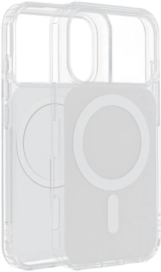 Dėklas Oem Case for iPhone 17 Pro Max / 18 Pro Max Clear Fusion Mag Cover compatible with MagSafe baltas