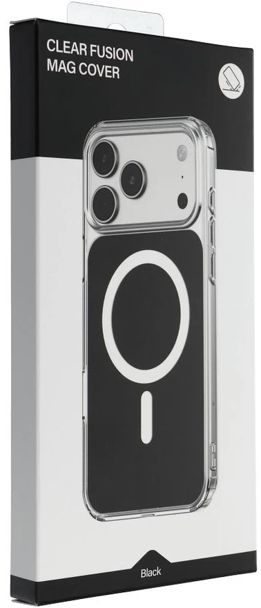 Dėklas Oem Case for iPhone 17 Pro Max / 18 Pro Max Clear Fusion Mag Cover compatible with MagSafe juodas